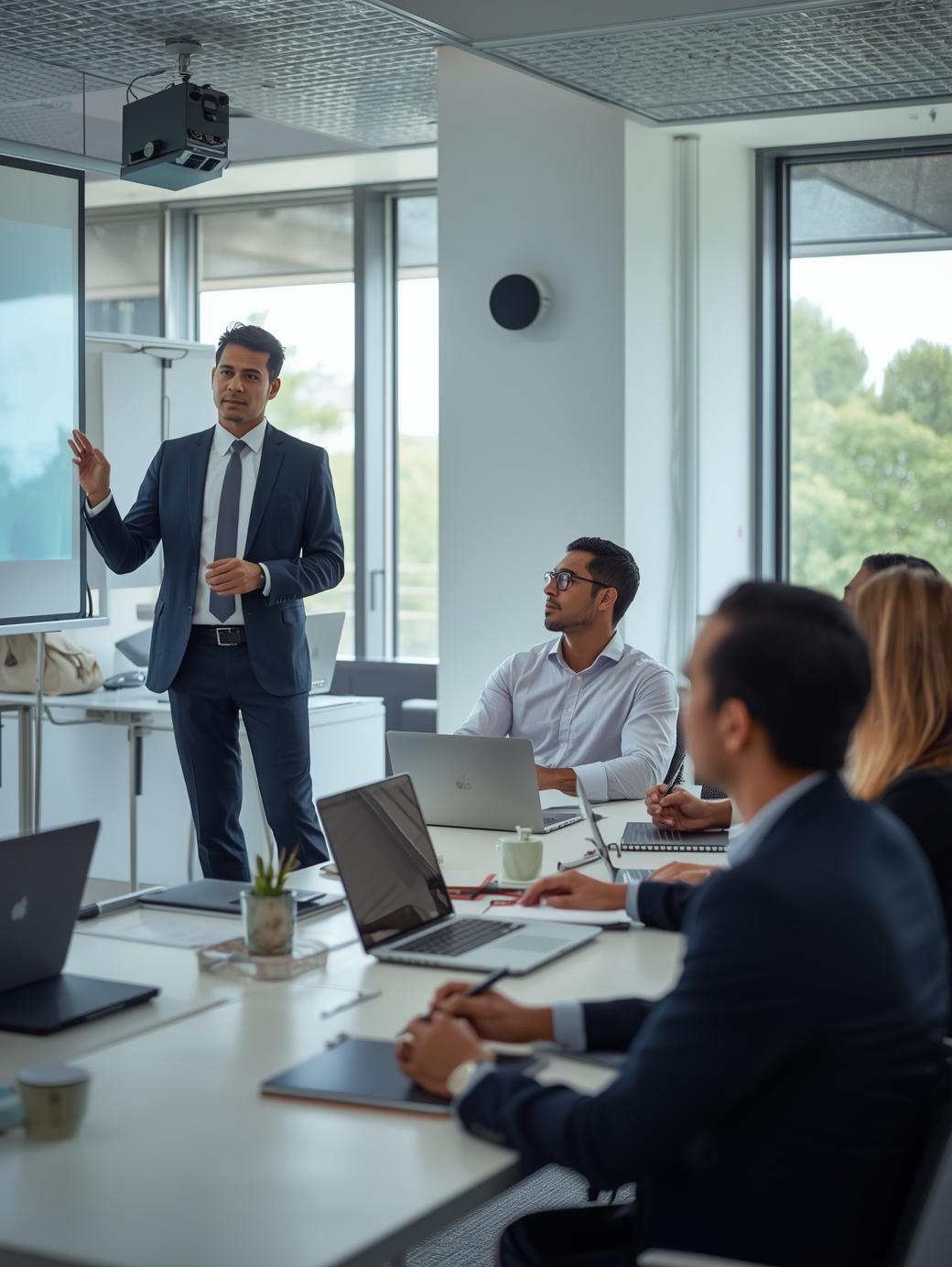 Equipo profesional de M&S Asesores en una sesión de trabajo.